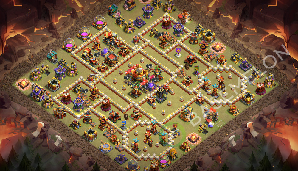 Town Hall Level 16 War Base Design 2026, Layout #3691