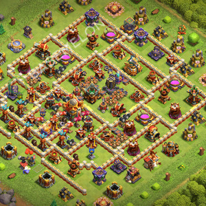 Town Hall Level 16 Trophy/Defense Base Design 2026, Max Levels, Anti Everything, Layout #3697