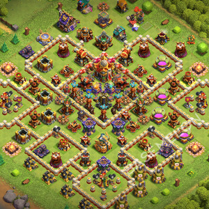 Town Hall Level 16 Trophy/Defense Base Design 2026, Anti 3 Stars, Anti Everything, Layout #3710