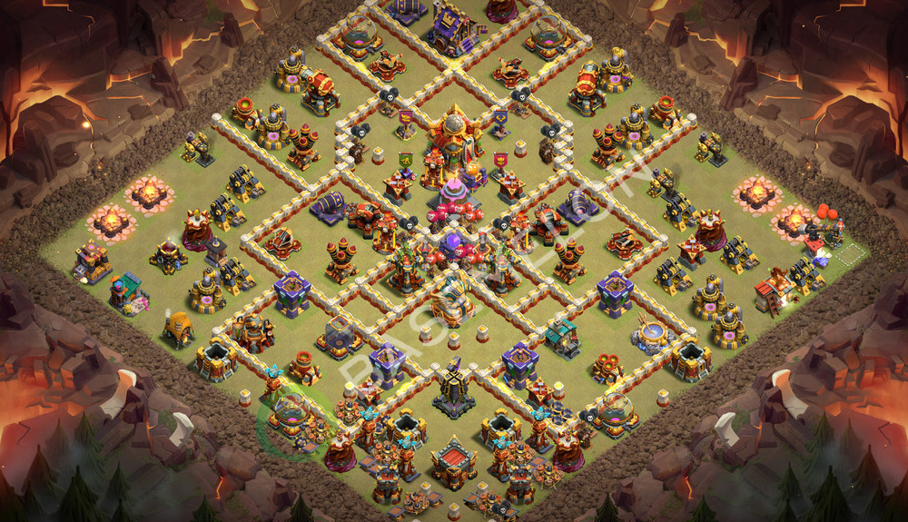 Town Hall Level 16 War Base Design 2026, Anti 3 Stars, Anti Everything, Layout #3787