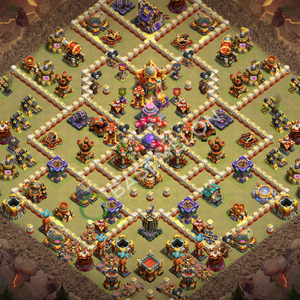 Town Hall Level 16 War Base Design 2026, Anti 3 Stars, Anti Everything, Layout #3787