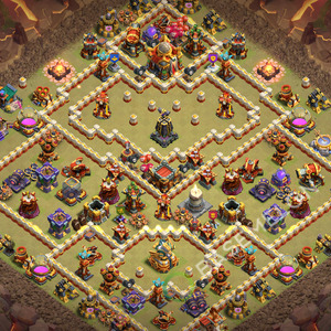 Rathaus Level 16 Krieg Base 2026, Anti 3 Sterne, Anti Alles, Layout #3824