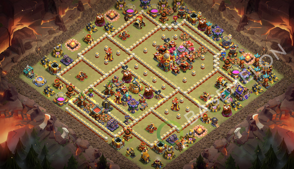 Town Hall Level 16 War Base Design 2026, Anti 3 Stars, Anti Everything, Layout #3877