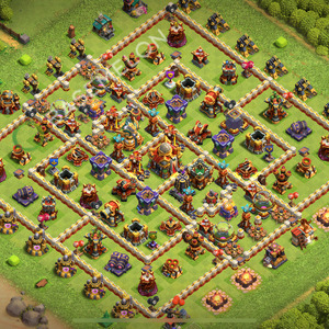 Town Hall Level 16 Trophy/Defense Base Design 2026, Anti 3 Stars, Layout #3906