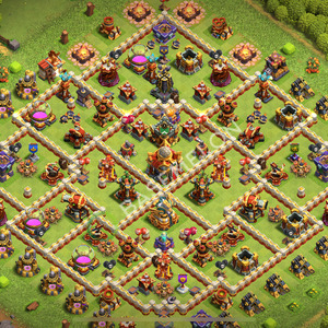 Town Hall Level 16 Trophy/Defense Base Design 2026, Legend League, Layout #3932