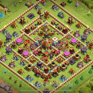 Rathaus Level 16 Farmen Base 2025, Anti 3 Sterne, Layout #428