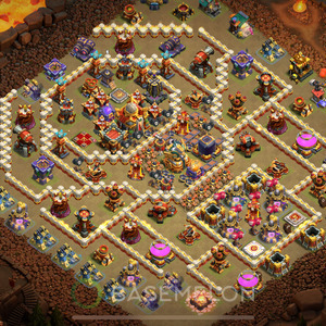Town Hall Level 16 War Base Design 2025, Layout #910