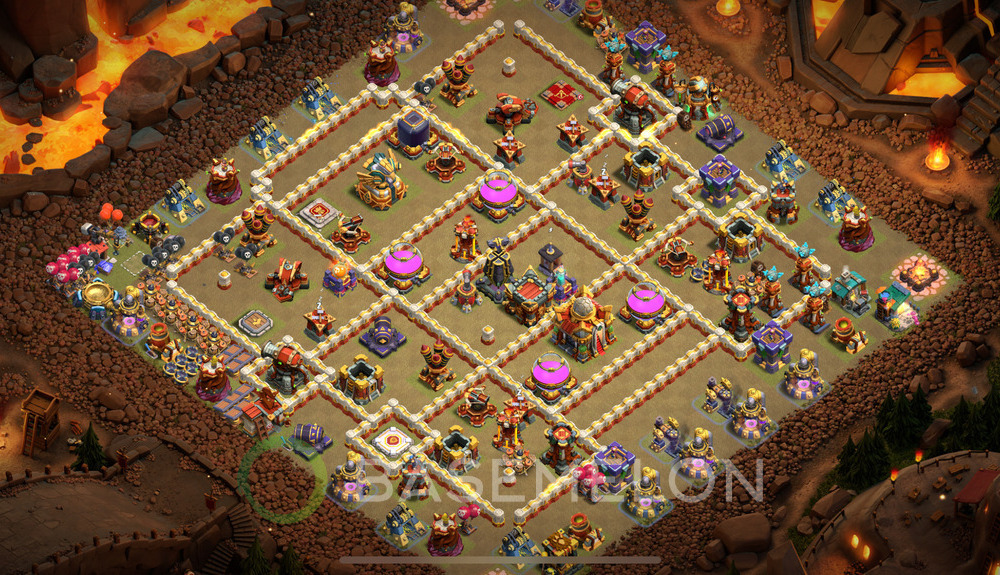 Town Hall Level 16 War Base Design 2024, Anti Everything, Layout #953