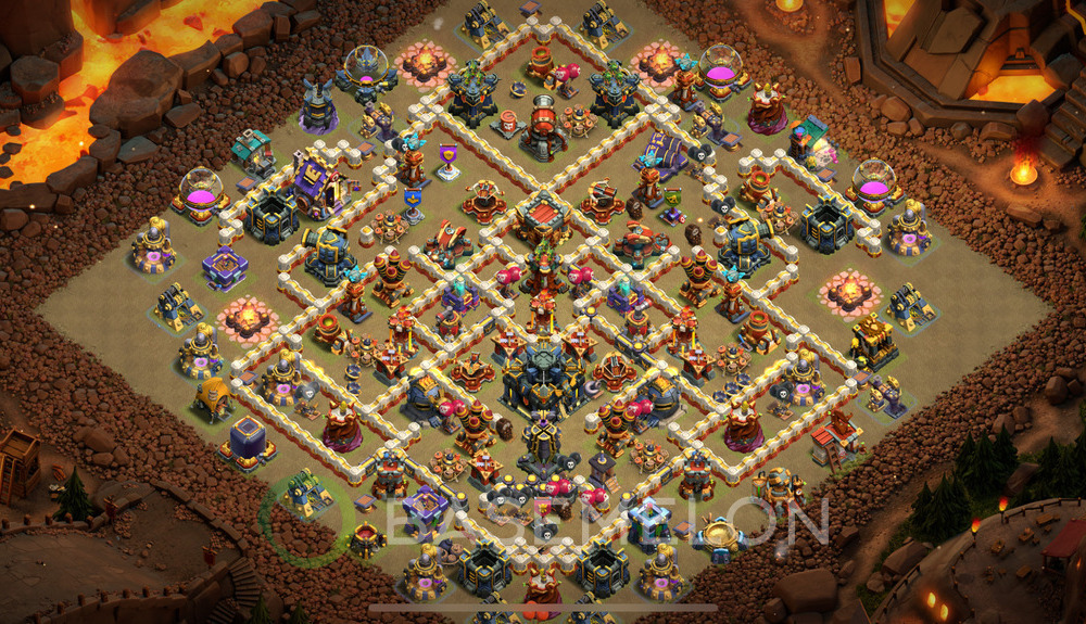 Town Hall Level 17 War Base Design 2024, Legend League, Anti Air, Layout #1000