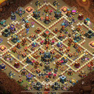 Town Hall Level 17 War Base Design 2025, Legend League, Anti Air, Layout #1000