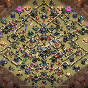 Aldea del Ayuntamiento Nivel 17 para Guerra, Liga Leyenda, Anti Aéreo Diseño 2025, #1000