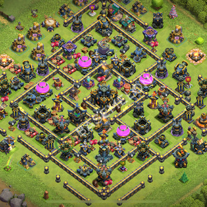 Aldea del Ayuntamiento Nivel 17 para Farming, Híbrido Diseño 2025, #1002