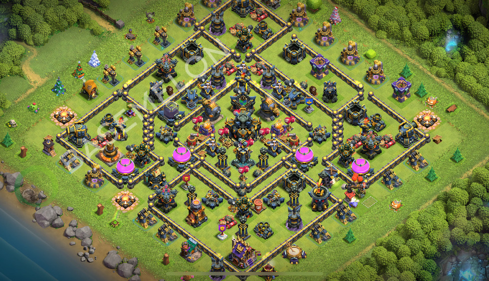 Aldea del Ayuntamiento Nivel 17 para Farming, Anti Todo Diseño 2025, #1005