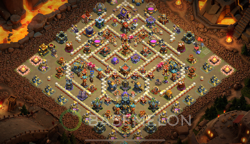 Town Hall Level 17 War Base Design 2024, Anti Everything, Layout #1006