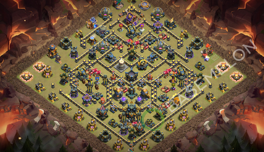 Town Hall Level 17 War Base Design 2026, Anti Everything, Layout #1006