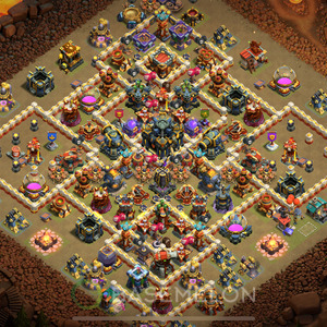 Town Hall Level 17 War Base Design 2025, Anti 2 Stars, Anti Air, Layout #1010