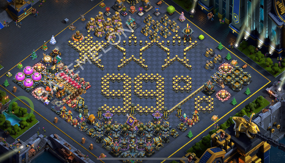 Hôtel de Ville Level 17 Progress Base  2025, Village #1017