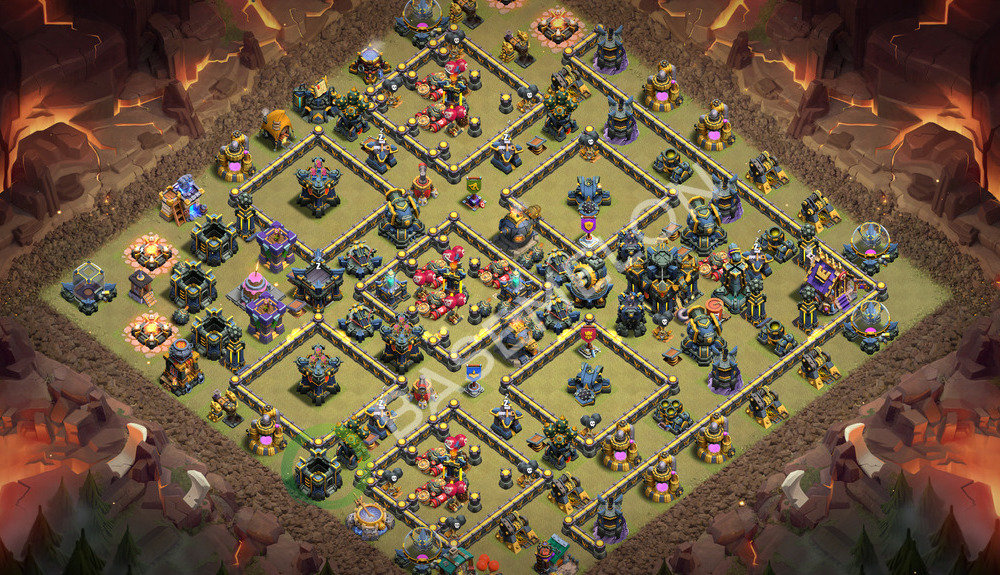 Town Hall Level 17 War Base Design 2026, Anti Everything, Layout #1020