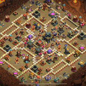 Town Hall Level 17 War Base Design 2025, Anti 2 Stars, Layout #1021