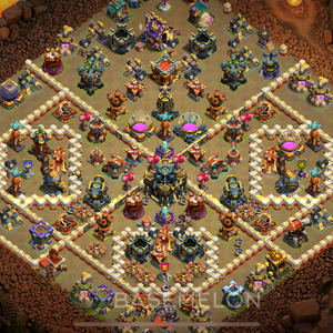 Town Hall Level 17 War Base Design 2025, Layout #1026