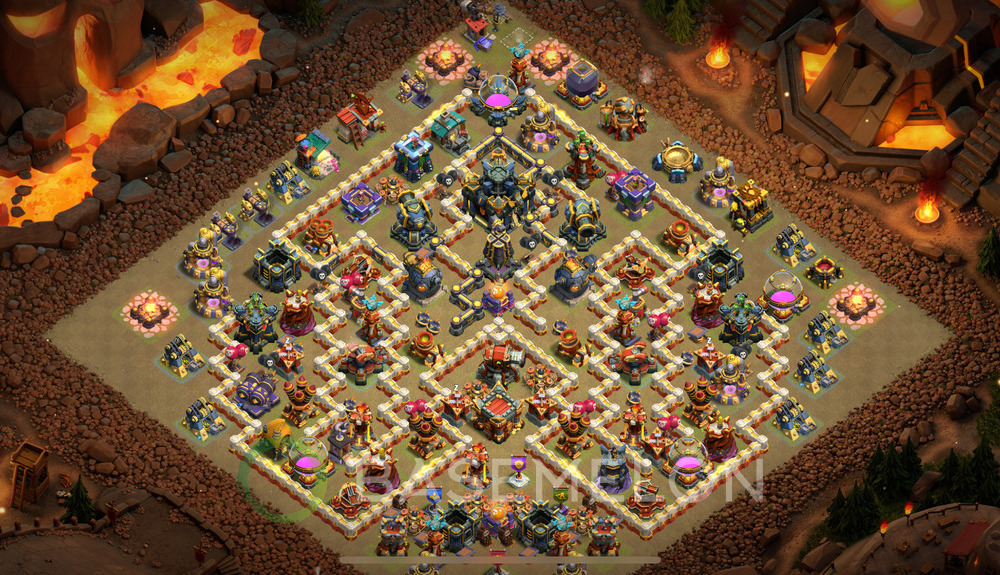 Town Hall Level 17 War Base Design 2024, Anti 3 Stars, Layout #1029