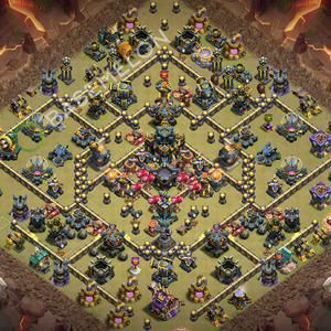 Town Hall Level 17 War Base Design 2026, Anti 2 Stars, Layout #1030