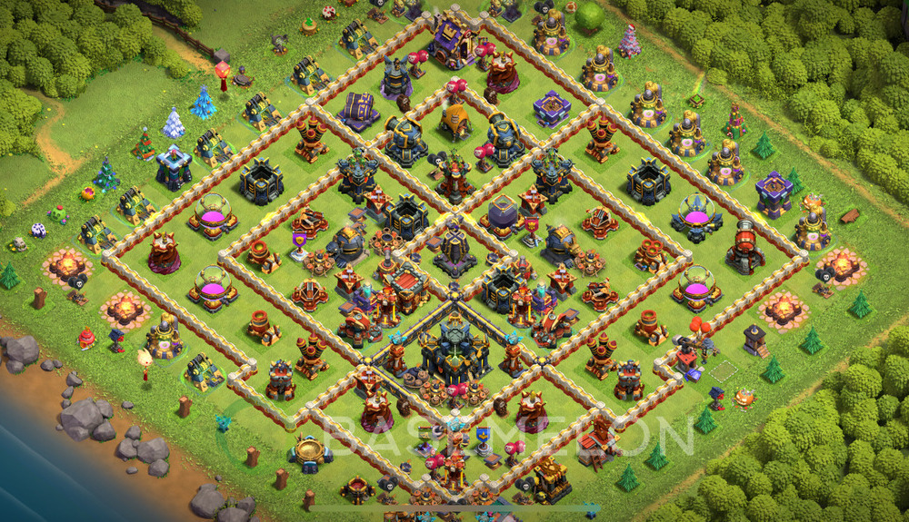 Town Hall Level 17 Farm Base Design 2024, Anti 3 Stars, Layout #1032