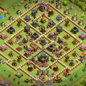 Town Hall Level 17 Farm Base Design 2025, Anti 3 Stars, Layout #1032