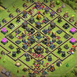 Aldea del Ayuntamiento Nivel 17 para Farming, Anti 3 Estrellas Diseño 2025, #1032