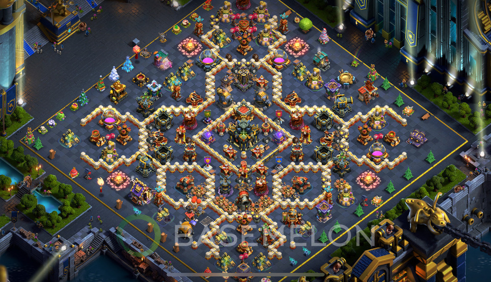 Town Hall Level 17 Trophy/Defense Base Design 2024, Anti Everything, Layout #1036