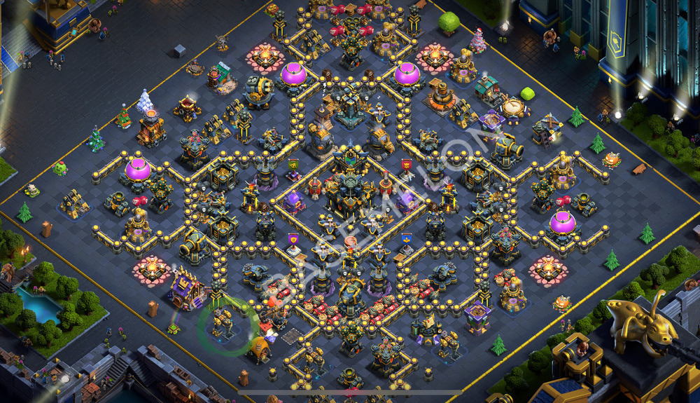 Aldea del Ayuntamiento Nivel 17 para Defensa, Anti Todo Diseño 2025, #1036