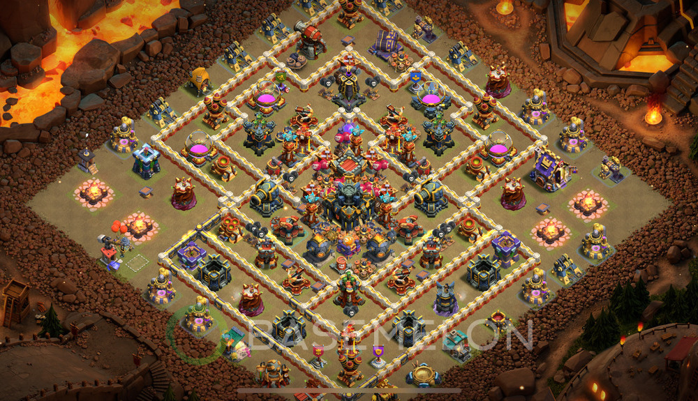 Town Hall Level 17 War Base Design 2024, Anti 3 Stars, Layout #1037