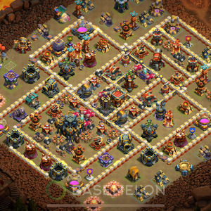 Town Hall Level 17 War Base Design 2025, Anti Everything, Layout #1039