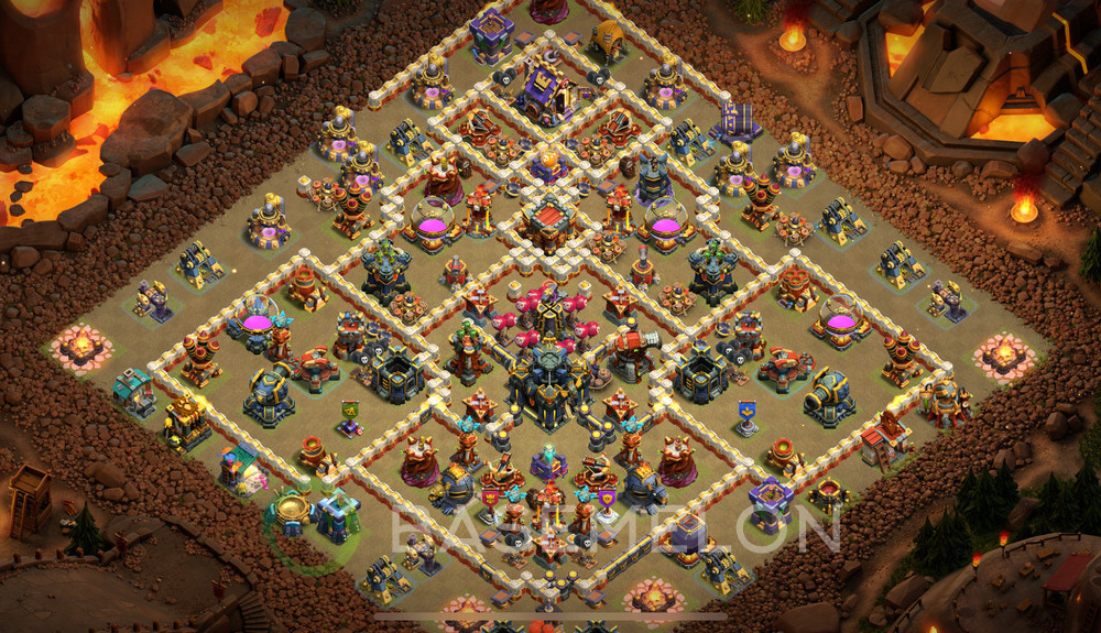 Town Hall Level 17 War Base Design 2024, Anti 3 Stars, Layout #1040