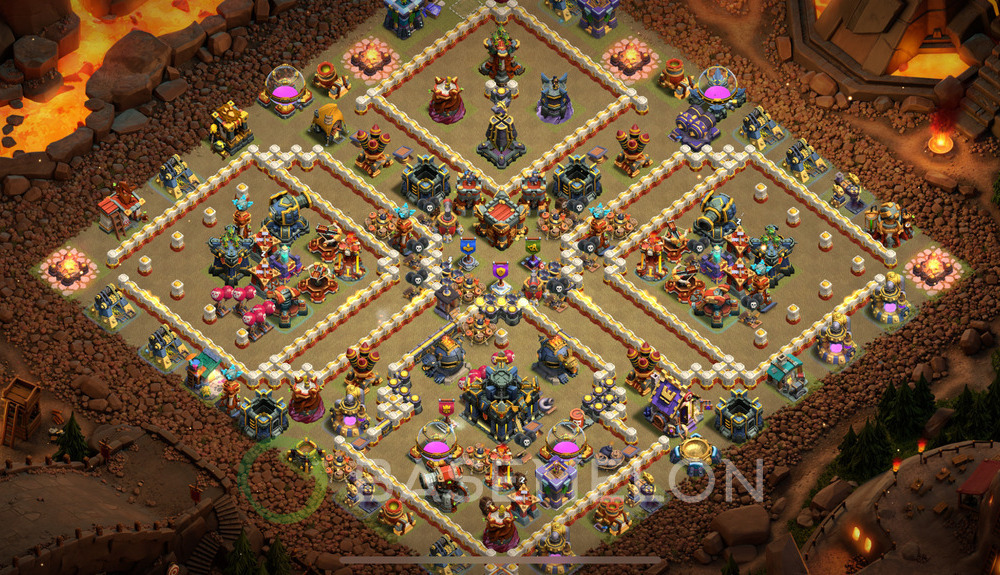 Town Hall Level 17 War Base Design 2024, Anti 2 Stars, Layout #1041