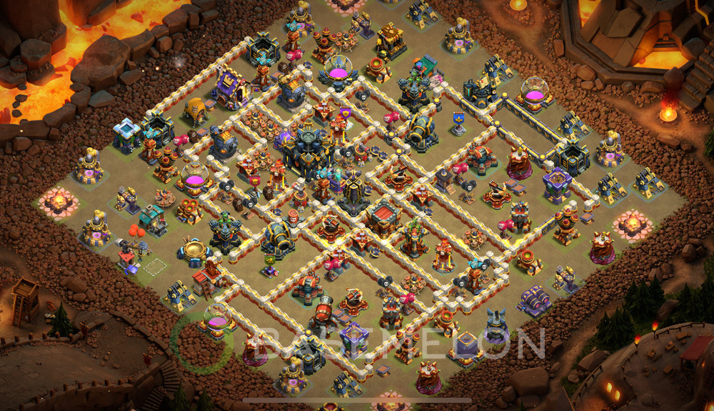 Town Hall Level 17 War Base Design 2024, Anti 3 Stars, Layout #1066