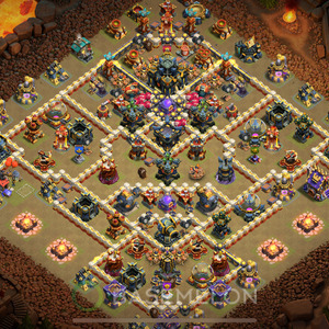 Town Hall Level 17 War Base Design 2025, Anti Everything, Layout #1141