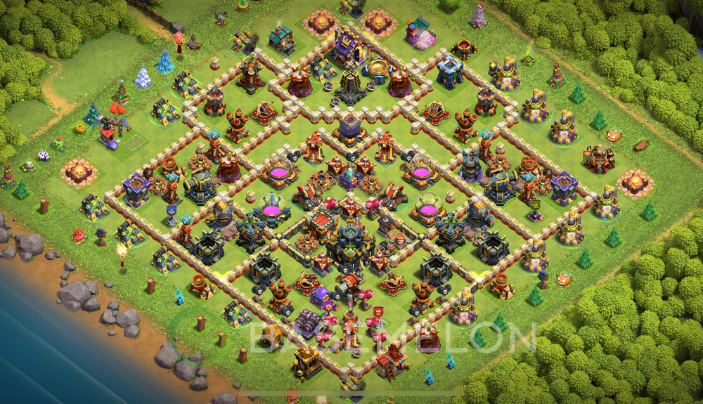 Town Hall Level 17 Farm Base Design 2025, Anti 3 Stars, Layout #1201