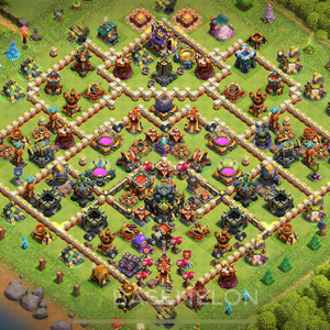 Town Hall Level 17 Farm Base Design 2025, Anti 3 Stars, Layout #1201