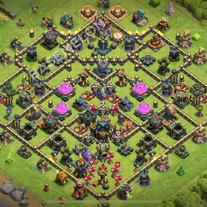 Aldea del Ayuntamiento Nivel 17 para Farming, Anti 3 Estrellas Diseño 2025, #1201