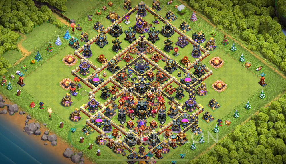 Town Hall Level 17 Farm Base Design 2025, Anti 3 Stars, Layout #1278