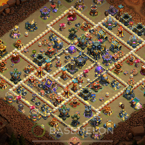Town Hall Level 17 War Base Design 2025, Anti 3 Stars, Layout #1453
