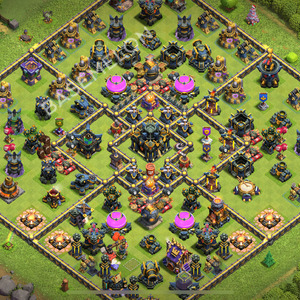 Aldea del Ayuntamiento Nivel 17 para Farming, Anti 3 Estrellas, Anti Todo Diseño 2025, #1539