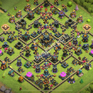 Town Hall Level 17 Trophy/Defense Base Design 2025, Anti 2 Stars, Legend League, Layout #1556