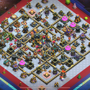 Aldea del Ayuntamiento Nivel 17 para Farming, Anti 2 Estrellas Diseño 2025, #1673