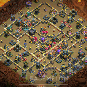 Town Hall Level 17 War Base Design 2025, Layout #1677