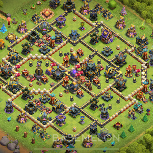 Town Hall Level 17 Trophy/Defense Base Design 2025, Anti Everything, Layout #1706