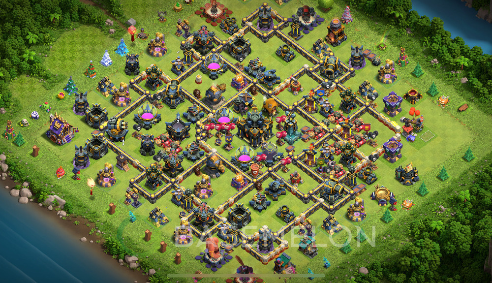 Rathaus Level 17 Verteidigung Base 2025, Hybrid, Layout #1772