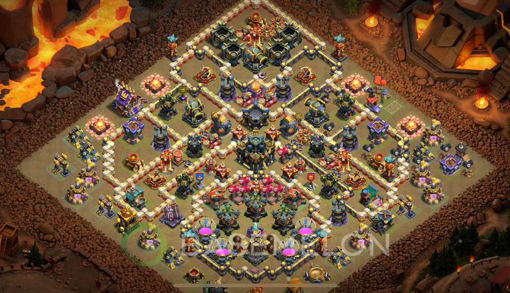 Town Hall Level 17 War Base Design 2025, Anti Air, Layout #1784