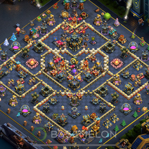 Town Hall Level 17 Trophy/Defense Base Design 2025, Anti 3 Stars, Layout #1837